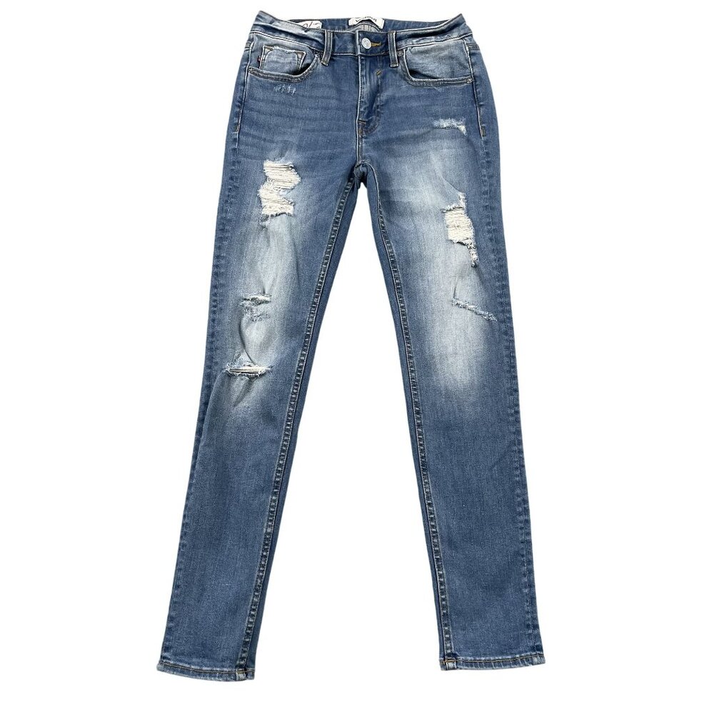 Vigoss Jeans Womens 25 Thompson Tomyboy Distressed Skinny‎ Denim